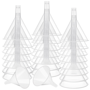 Unbranded 24 Pcs Large Clear Plastic Funnel 4.7 Inch Wide Mouth Clear Funnels Unbranded 24 Pcs Large Clear Plastic Funnel 4.7 Inch Wide Mouth Clear Funnels