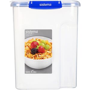 Sistema KLIP IT PLUS Cereal Storage Container , Airtight 4.2 Litre Food Pantry S Sistema KLIP IT PLUS Cereal Storage Container , Airtight 4.2 Litre Food Pantry S