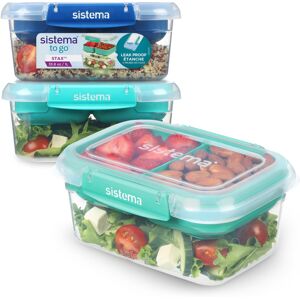 Sistema TO GO Stax Leakproof Food Storage Containers 1 L Airtight & Stackabl Sistema TO GO Stax Leakproof Food Storage Containers 1 L Airtight & Stackabl