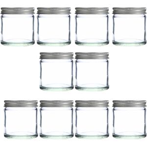 Unbranded 60ml Clear Glass Jars with Airtight Silver Lids - Heat-Resistant, Refillable, Co Unbranded 60ml Clear Glass Jars with Airtight Silver Lids - Heat-Resistant, Refillable, Co