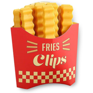 Unbranded 12 - Pack French Fries - Shaped Plastic Chip Clips with Magnetic Storage Box - C Unbranded 12 - Pack French Fries - Shaped Plastic Chip Clips with Magnetic Storage Box - C