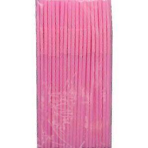 Unbranded (200 pieces - pink) Extra long disposable colored plastic straws - Soft and flex Unbranded (200 pieces - pink) Extra long disposable colored plastic straws - Soft and flex