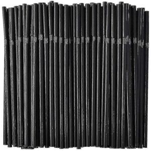 Unbranded (500pcs) 500/200/100pcs Black Flexible Drinking Straws Disposable Plastic Straws Unbranded (500pcs) 500/200/100pcs Black Flexible Drinking Straws Disposable Plastic Straws