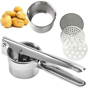 Unbranded Stainless Steel Potato Masher, Spaetzle Press, Spaghetti Ice Cream Press with 3 Unbranded Stainless Steel Potato Masher, Spaetzle Press, Spaghetti Ice Cream Press with 3
