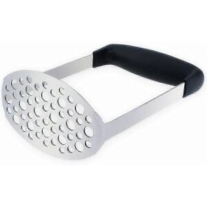 Unbranded Manual potato masher with silicone and stainless steel handle, ideal for fruits, Unbranded Manual potato masher with silicone and stainless steel handle, ideal for fruits,