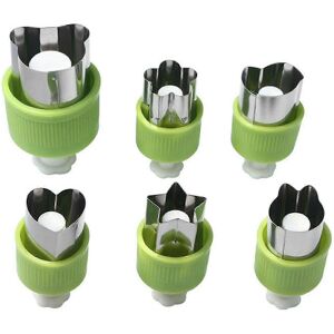 Unbranded (Green) 6 Pcs Mini Stainless Steel Cookie Cutters Vegetable Fruit Biscuit Pastry Unbranded (Green) 6 Pcs Mini Stainless Steel Cookie Cutters Vegetable Fruit Biscuit Pastry