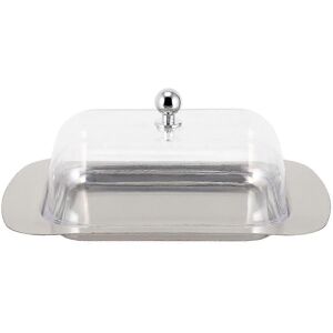 Unbranded x Stainless Steel Bread Tray, Butter Dish, Butter Storage Container with Clear L Unbranded x Stainless Steel Bread Tray, Butter Dish, Butter Storage Container with Clear L