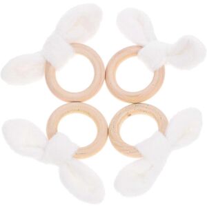 Unbranded Set of 4 Easter Bunny Ear Napkin Rings, Cartoon Napkin Buckles Unbranded Set of 4 Easter Bunny Ear Napkin Rings, Cartoon Napkin Buckles