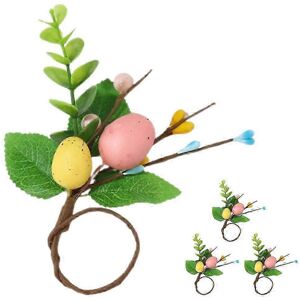 Unbranded Set of 4 Easter Egg Napkin Rings Unbranded Set of 4 Easter Egg Napkin Rings