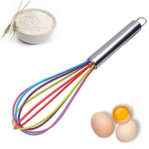 Unbranded Premium Silicone Kitchen Whisk with Heat Resistant Non-Stick Silicone Whisk Kitc Unbranded Premium Silicone Kitchen Whisk with Heat Resistant Non-Stick Silicone Whisk Kitc