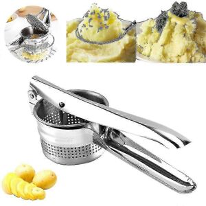 Unbranded High Quality Stainless Steel Potato Masher Fruit Vegetable Press Garlic Press Ho Unbranded High Quality Stainless Steel Potato Masher Fruit Vegetable Press Garlic Press Ho