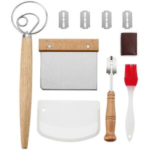 Unbranded Danish Dough Whisk, Stainless Steel Bread Baking Tool Set, 2 Pieces, Dough Scrap Unbranded Danish Dough Whisk, Stainless Steel Bread Baking Tool Set, 2 Pieces, Dough Scrap