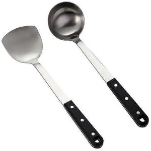 Unbranded Set of sauté pan, frying shovel, sauce serving spoon, metal soup ladle, soup spo Unbranded Set of sauté pan, frying shovel, sauce serving spoon, metal soup ladle, soup spo