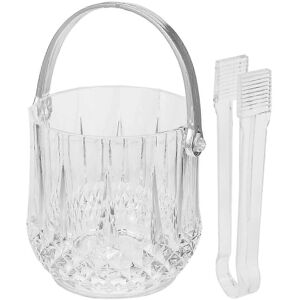 Unbranded Pack Portable Plastic Ice Buckets with Ice Tongs (Clear) Unbranded Pack Portable Plastic Ice Buckets with Ice Tongs (Clear)
