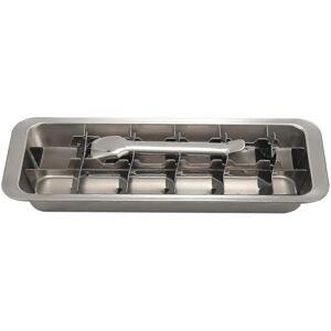 Unbranded 2-in-1 Stainless Steel Lever Ice Cube Tray, Ice Cube Mold and Cracker Unbranded 2-in-1 Stainless Steel Lever Ice Cube Tray, Ice Cube Mold and Cracker
