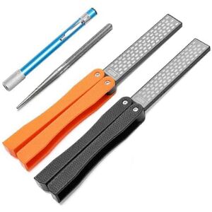 Unbranded Double-Sided Diamond Knife Sharpeners/1 Retractable Diamond Sharpening Rod, Pock Unbranded Double-Sided Diamond Knife Sharpeners/1 Retractable Diamond Sharpening Rod, Pock