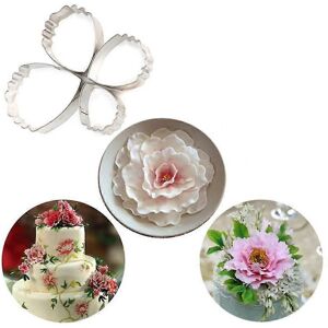 Unbranded Zhouba 7pcs Peony Flower Cookie Cutters Set for Cake Decorating Fondant Bread Pa Unbranded Zhouba 7pcs Peony Flower Cookie Cutters Set for Cake Decorating Fondant Bread Pa