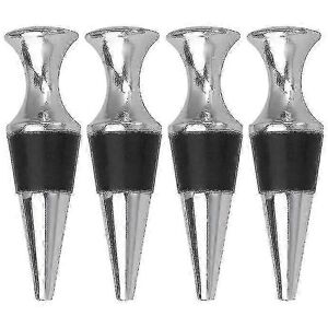 Unbranded Set of 4 metal wine stoppers for champagne bottles Unbranded Set of 4 metal wine stoppers for champagne bottles