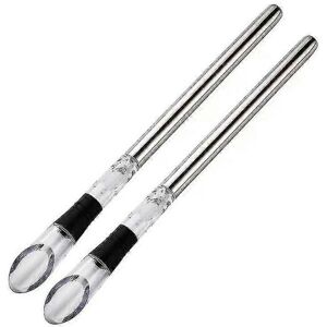 Unbranded Set of 2 stainless steel wine coolers with aerator Unbranded Set of 2 stainless steel wine coolers with aerator