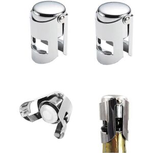 Unbranded Champagne stoppers, 3 pieces, to keep your bottle of sparkling wine cool Unbranded Champagne stoppers, 3 pieces, to keep your bottle of sparkling wine cool
