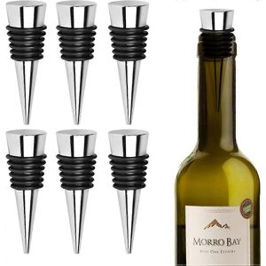 Unbranded Wine Bottle Stopper, 6 Pack Reusable Metal Wine Stopper for Red Wine, Champagne, Unbranded Wine Bottle Stopper, 6 Pack Reusable Metal Wine Stopper for Red Wine, Champagne,