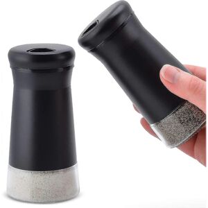 Unbranded Glass Salt and Pepper Shaker Set with Adjustable Pour Holes - Stainless Steel Sa Unbranded Glass Salt and Pepper Shaker Set with Adjustable Pour Holes - Stainless Steel Sa