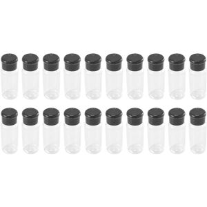 Unbranded 20pcs 100ml Black Spice Jars Salt and Pepper Shakers for Seasoning Pepper BBQ Co Unbranded 20pcs 100ml Black Spice Jars Salt and Pepper Shakers for Seasoning Pepper BBQ Co