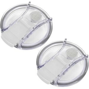 Unbranded (2pcs - White) Cup Lid with Straw Hole Transparent Good Sealing Splash Proof Cup Unbranded (2pcs - White) Cup Lid with Straw Hole Transparent Good Sealing Splash Proof Cup