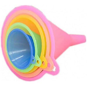 Unbranded Kitchen Funnel Set - 5 Pieces, Rainbow Colors, with Handle (67, 83, 98, 110 and Unbranded Kitchen Funnel Set - 5 Pieces, Rainbow Colors, with Handle (67, 83, 98, 110 and