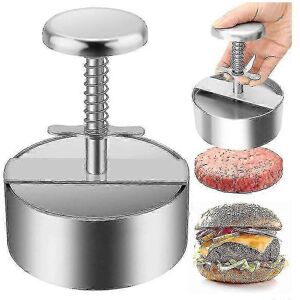 Unbranded Hamburger Press (140mm) 304 Stainless Steel Manual Hamburger Press Pork Beef Gri Unbranded Hamburger Press (140mm) 304 Stainless Steel Manual Hamburger Press Pork Beef Gri