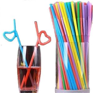 Unbranded Pack of 200 flexible plastic straws, extra long 26 cm, disposable and colorful, Unbranded Pack of 200 flexible plastic straws, extra long 26 cm, disposable and colorful,