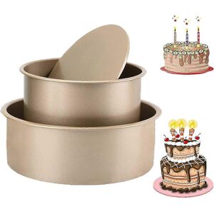 Unbranded 2-Tier Round Cake Pan (15cm/20cm), 17cm/21.8cm, High Carbon Steel Unbranded 2-Tier Round Cake Pan (15cm/20cm), 17cm/21.8cm, High Carbon Steel