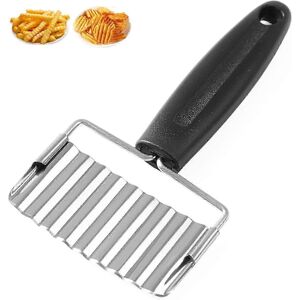 Unbranded Stainless Steel Wavy Potato Cutter, Kitchen Utensil for French Fries, Vegetables Unbranded Stainless Steel Wavy Potato Cutter, Kitchen Utensil for French Fries, Vegetables
