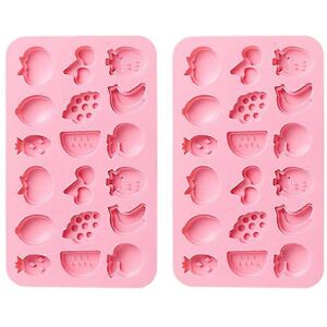 Unbranded Pcs Fruit Pattern Silicone Fondant Molds Ice Cube Tray Chocolate Molds for Home Unbranded Pcs Fruit Pattern Silicone Fondant Molds Ice Cube Tray Chocolate Molds for Home