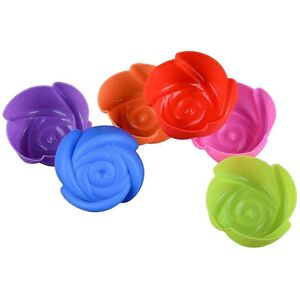 Unbranded 12 Pcs Rose Silicone Cake Molds Pudding Jelly Chocolate Moulds Handmade Cupcake Unbranded 12 Pcs Rose Silicone Cake Molds Pudding Jelly Chocolate Moulds Handmade Cupcake