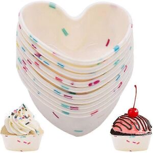 Unbranded Silicone Cake Molds, 10 Pcs Reusable Silicone Baking Molds, Heart Shaped Silicon Unbranded Silicone Cake Molds, 10 Pcs Reusable Silicone Baking Molds, Heart Shaped Silicon