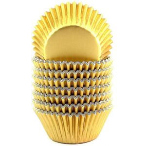 Unbranded Standard Cupcake Liners, Gold Foil Muffin Cups, 200 Pieces, Greaseproof and Stur Unbranded Standard Cupcake Liners, Gold Foil Muffin Cups, 200 Pieces, Greaseproof and Stur