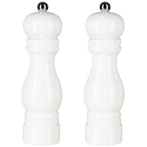 Unbranded Salt and Pepper Grinder Set (7 Inch, White), Manual Pepper Mills with Adjustable Unbranded Salt and Pepper Grinder Set (7 Inch, White), Manual Pepper Mills with Adjustable