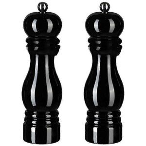 Unbranded Salt and Pepper Grinder Set (7 Inch, Black), Manual Pepper Mills with Adjustable Unbranded Salt and Pepper Grinder Set (7 Inch, Black), Manual Pepper Mills with Adjustable