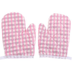 Unbranded (17 x 12 cm - Pink) Set of 2 children's oven gloves, heat resistant, for microwa Unbranded (17 x 12 cm - Pink) Set of 2 children's oven gloves, heat resistant, for microwa