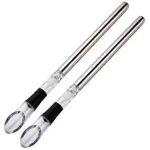 Unbranded Set of 2 stainless steel wine coolers with aerator Unbranded Set of 2 stainless steel wine coolers with aerator