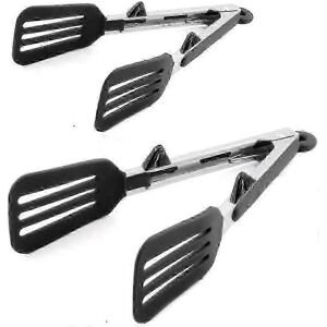 Unbranded Kitchen Tongs 12 Inch Locking Stainless Steel Fish Spatula with Silicone Tips Co Unbranded Kitchen Tongs 12 Inch Locking Stainless Steel Fish Spatula with Silicone Tips Co