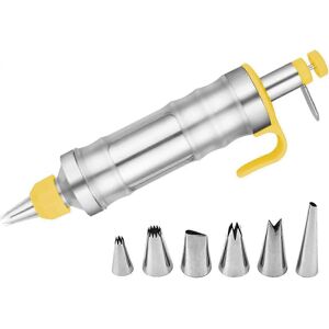 Unbranded (Yellow) Cookie Gun, Multifunctional Stainless Steel Cake Icing Decorating Tool Unbranded (Yellow) Cookie Gun, Multifunctional Stainless Steel Cake Icing Decorating Tool
