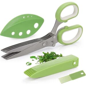 Unbranded Gourmet Herb Scissors Set - Master Culinary Multipurpose Cutting Scissors with 5 Unbranded Gourmet Herb Scissors Set - Master Culinary Multipurpose Cutting Scissors with 5