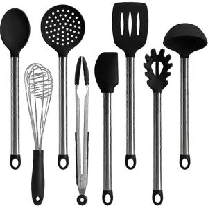 Unbranded Kitchen Utensil Set - 8 Pieces, Silicone and Stainless Steel, Heat Resistant Unbranded Kitchen Utensil Set - 8 Pieces, Silicone and Stainless Steel, Heat Resistant