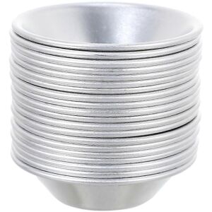 Unbranded Set of 20 round tin tartlet molds for mini tarts and chocolates Unbranded Set of 20 round tin tartlet molds for mini tarts and chocolates