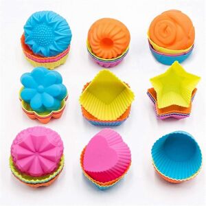 Unbranded Silicone Cupcake Liners, 36 Pack Non-Stick Cake Molds, Reusable Silicone Muffin Unbranded Silicone Cupcake Liners, 36 Pack Non-Stick Cake Molds, Reusable Silicone Muffin