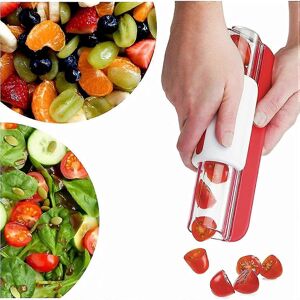 Unbranded (Red) Grape Cutter, Tomato Slicer, Multi-Function Fruit Cutter, Kitchen Accessor Unbranded (Red) Grape Cutter, Tomato Slicer, Multi-Function Fruit Cutter, Kitchen Accessor
