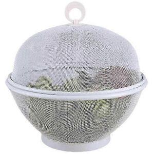 Unbranded Fly Proof Fruit Basket (White), Large Capacity, Mesh with Lid Unbranded Fly Proof Fruit Basket (White), Large Capacity, Mesh with Lid