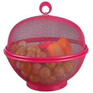 Unbranded Large Capacity Mesh Fruit Basket with Lid (Rose Red) Fly Proof Fruit Basket Unbranded Large Capacity Mesh Fruit Basket with Lid (Rose Red) Fly Proof Fruit Basket